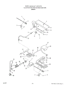 05 - Burner Section parts for Roper Oven B4007X0 from AppliancePartsPros.com