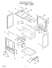 03 - Chassis parts for Roper Range FEP320GW1 from AppliancePartsPros.com