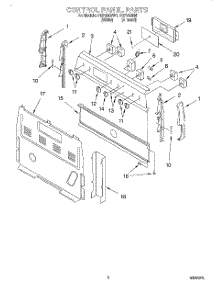 02 - Control Panel parts for Roper Range FEP330EW1 from AppliancePartsPros.com