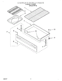 04 - Drawer And Broiler parts for Roper Range FEP330EQ1 from AppliancePartsPros.com