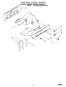 02 - Control Panel parts for Roper Range FEP330BQ0 from AppliancePartsPros.com