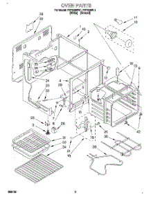 03 - Oven parts for Roper Range FEP330BL1 from AppliancePartsPros.com