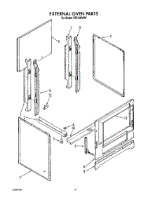 03 - External Oven parts for Roper Range FEP330VW0 from AppliancePartsPros.com