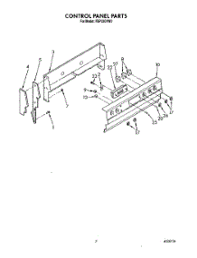 05 - Control Panel, Lit / Optional parts for Roper Range FEP330VW0 from AppliancePartsPros.com