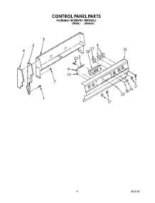 04 - Control Panel, Lit / Optional parts for Roper Range FEP330VW1 from AppliancePartsPros.com