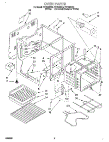 03 - Oven parts for Roper Range FEP330BL0 from AppliancePartsPros.com