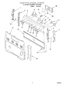 02 - Control Panel parts for Roper Range FEP330EW0 from AppliancePartsPros.com