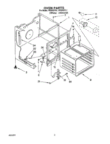 05 - Oven parts for Roper Range FES355YW1 from AppliancePartsPros.com