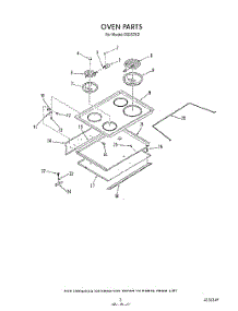 03 - Oven parts for Roper Range D5257X2 from AppliancePartsPros.com