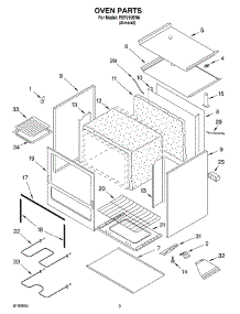 03 - Oven parts for Roper Range FEP210EN6 from AppliancePartsPros.com