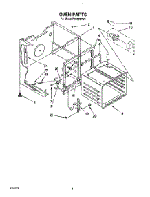 06 - Oven parts for Roper Range FES355YW0 from AppliancePartsPros.com