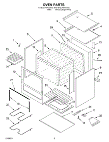 03 - Oven parts for Roper Range FEP210KN0 from AppliancePartsPros.com