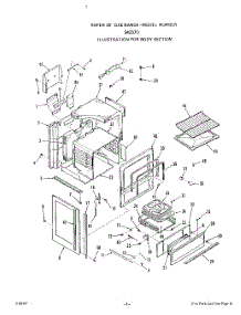 04 - Burner parts for Roper Range S4257W0 from AppliancePartsPros.com
