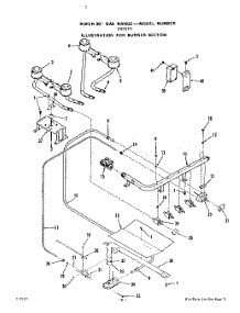 05 - Door parts for Roper Range S4257W0 from AppliancePartsPros.com