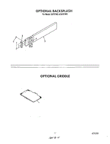 08 - Optional Backsplash , Optional Grid parts for Roper Range S8757W2 from AppliancePartsPros.com
