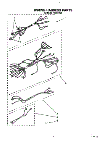 07 - Wiring Harness parts for Roper Range FES355YW0 from AppliancePartsPros.com