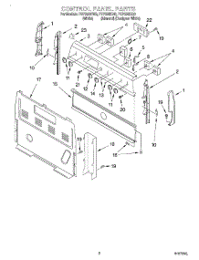 02 - Control Panel parts for Roper Range FEP330KQ0 from AppliancePartsPros.com