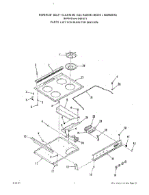 02 - Oven Body parts for Roper Range S8757W1 from AppliancePartsPros.com