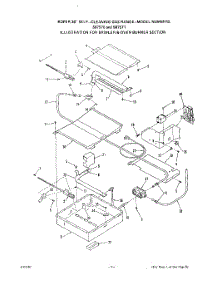 06 - Oven Door parts for Roper Range S8757W1 from AppliancePartsPros.com