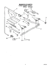 02 - Section parts for Roper Range FGC355YW1 from AppliancePartsPros.com