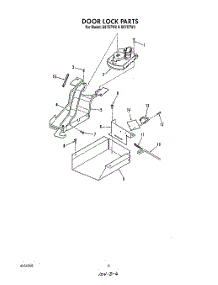 04 - Door Lock parts for Roper Range S8757W3 from AppliancePartsPros.com