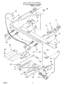 03 - Manifold parts for Roper Range FGS335EN0 from AppliancePartsPros.com