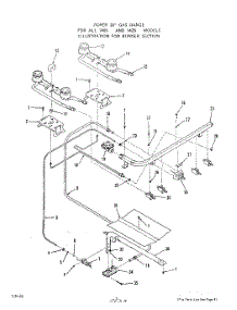 04 - Burner parts for Roper Range 1405W1A from AppliancePartsPros.com
