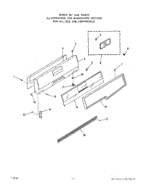 02 - Main Top parts for Roper Range 1255W2A from AppliancePartsPros.com