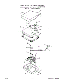 05 - Top Burner parts for Roper Range 1395W3A from AppliancePartsPros.com