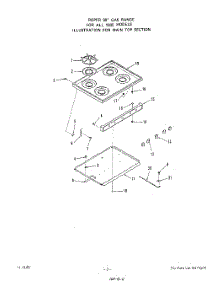 03 - Optional Griddle parts for Roper Range 1305W1A from AppliancePartsPros.com