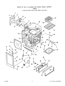 05 - Broiler And Oven Burner parts for Roper Range F8957W0 from AppliancePartsPros.com