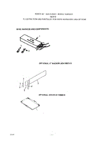 02 - Main Top parts for Roper Range S6507X0 from AppliancePartsPros.com