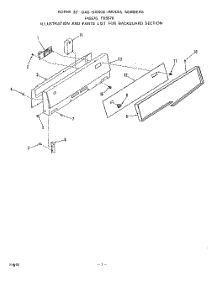 02 - Backguard parts for Roper Range F6557W0 from AppliancePartsPros.com