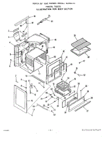 05 - Body parts for Roper Range F6557W0 from AppliancePartsPros.com