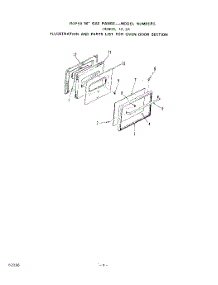 07 - Door parts for Roper Range 1416W0A from AppliancePartsPros.com