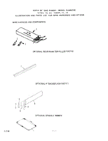 02 - Main Top parts for Roper Range 1416W1A from AppliancePartsPros.com
