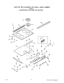 03 - Power Lock parts for Roper Range 1456W2A from AppliancePartsPros.com