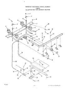 05 - Burner parts for Roper Range F4397W0 from AppliancePartsPros.com