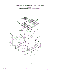 04 - Power Lock parts for Roper Range 1346W0A from AppliancePartsPros.com
