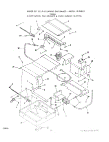 06 - Oven Body parts for Roper Range 1346W0A from AppliancePartsPros.com