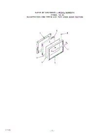 06 - Section parts for Roper Range 1426X2A from AppliancePartsPros.com