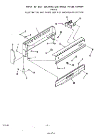02 - Main Top parts for Roper Range F8557W0 from AppliancePartsPros.com