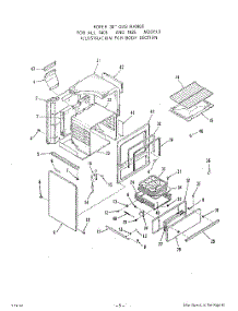 06 - Body parts for Roper Range 1425W0A from AppliancePartsPros.com