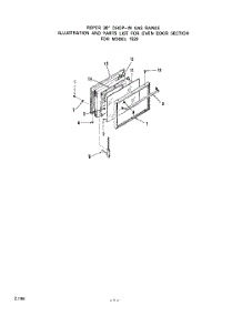 06 - Oven Door, Lit / Optional parts for Roper Range 1525L0A from AppliancePartsPros.com
