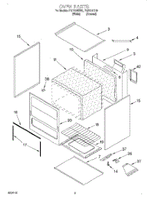 02 - Oven, Literature parts for Roper Range FGP215EW0 from AppliancePartsPros.com