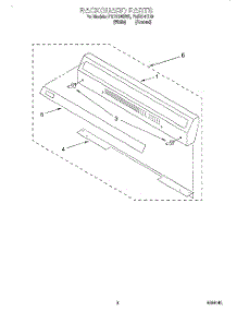 04 - Backguard parts for Roper Range FGP215EW0 from AppliancePartsPros.com