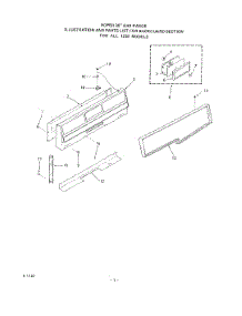 02 - Main Top parts for Roper Range 1233Z1A from AppliancePartsPros.com