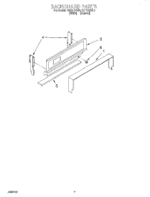 04 - Backguard parts for Roper Range FGP215VL6 from AppliancePartsPros.com