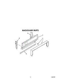 04 - Backguard parts for Roper Range FGP215VW5 from AppliancePartsPros.com