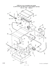 07 - Oven Body parts for Roper Range 1355W1A from AppliancePartsPros.com